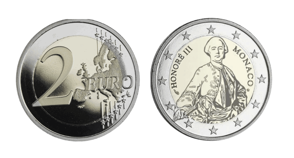 moneda valiosa 2 euros monaco 