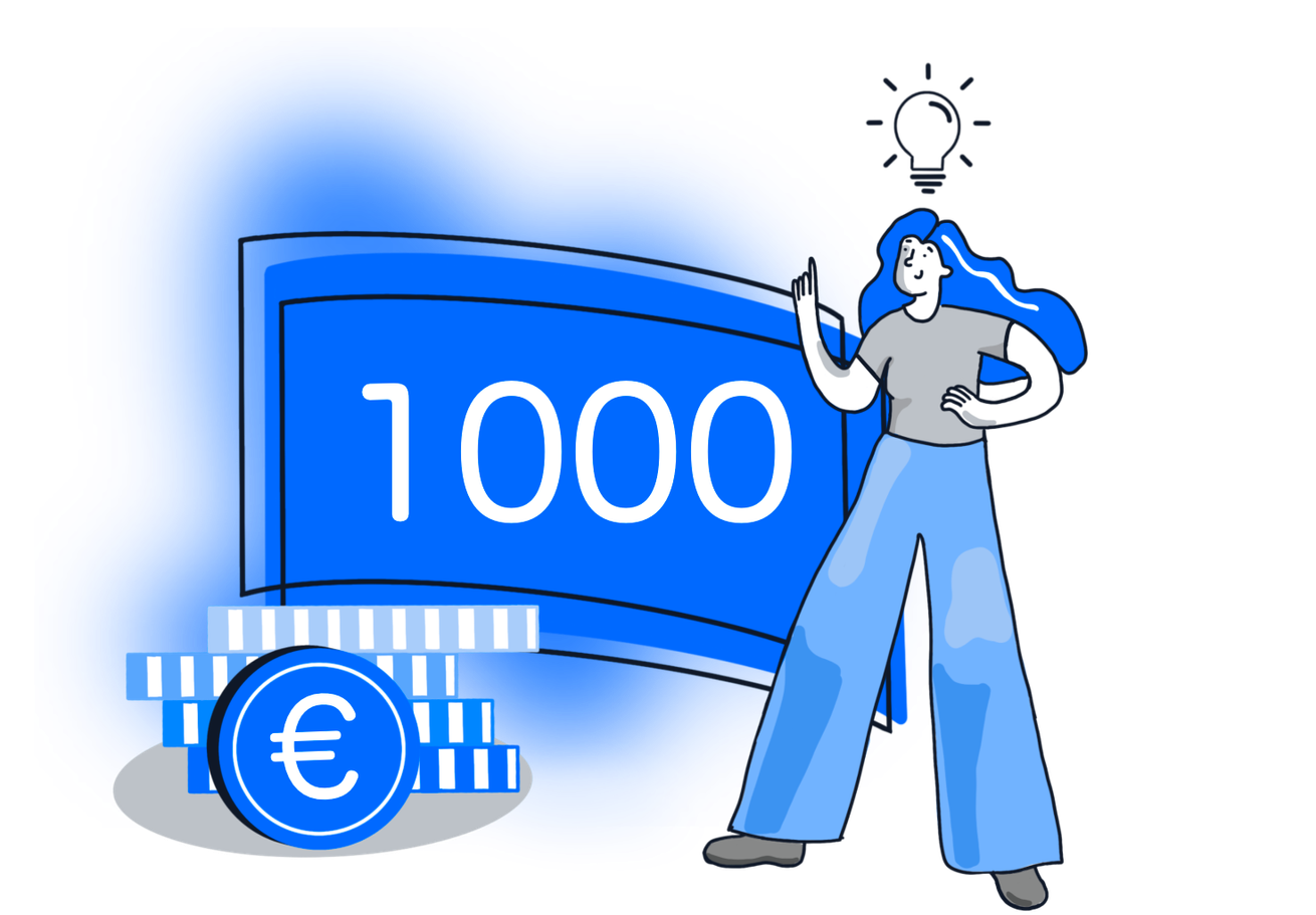 1000 euros